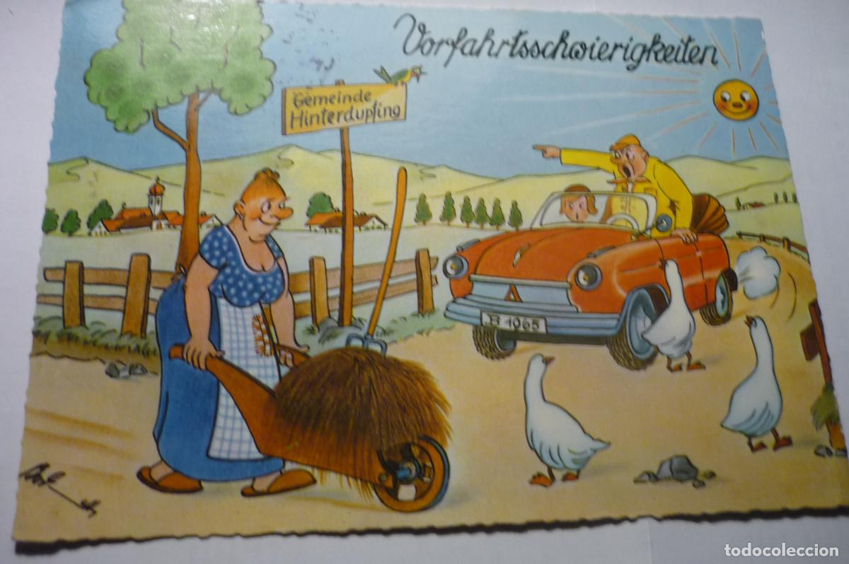 Cartes Postales: postal humor-extranjera circulada