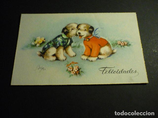 Postales: PERROS POSTAL ILUSTRADA - Foto 1