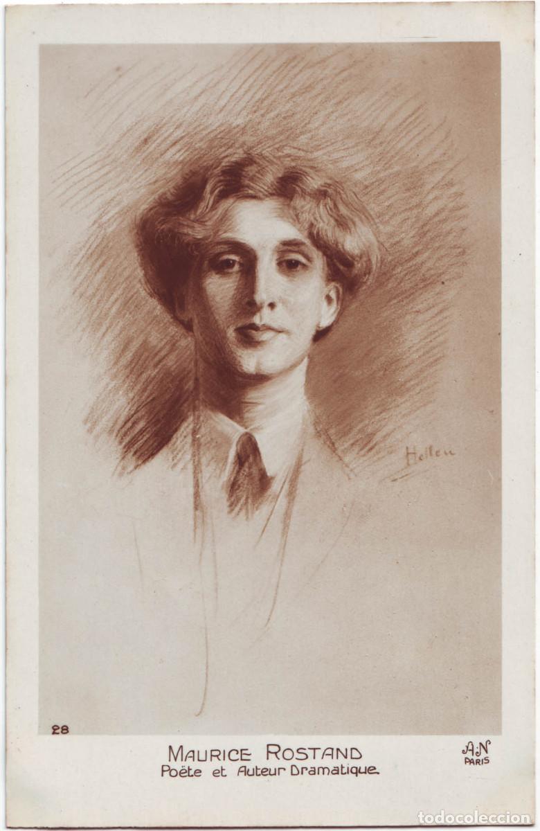 Postcards: ROSTAND, Maurice_AN; 28. Po&egrave;te et auteur dramatique. Photo G. L. Manuel