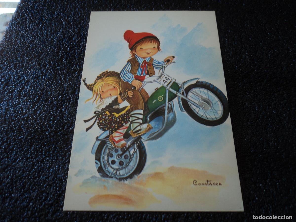 Cartoline: cyz 7848 c, moto dibujo constanza