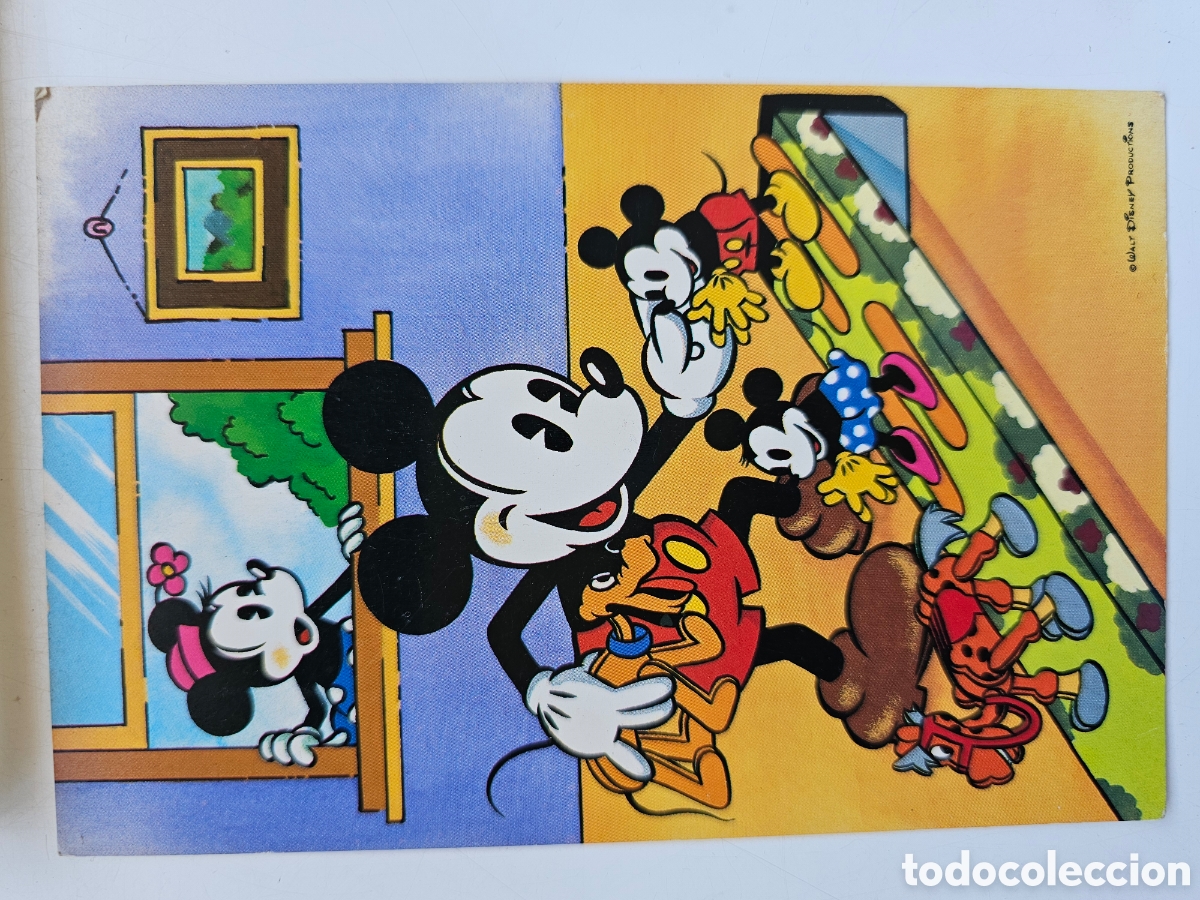 postal japonesa de mickey mouse, de walt disney - Compra venta en