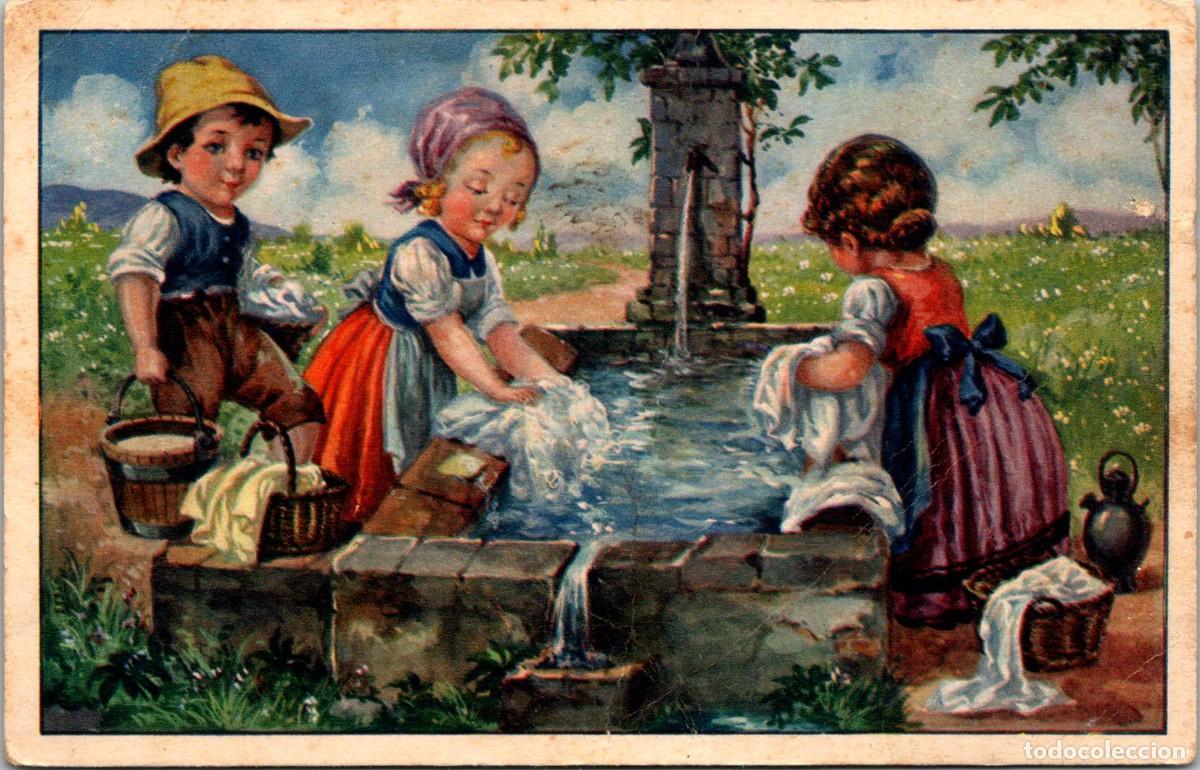 Cartoline: Mi Hermosa Lavander&iacute;a - Postal Infantil - No consta Ilustrador - Ed. D&uuml;mmatzen - 139x89mm
