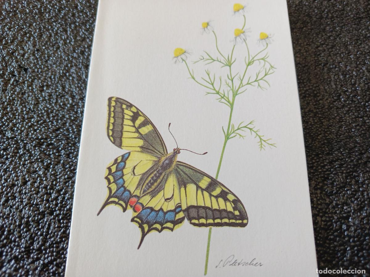 Cartoline: diptico projuventute, dibujo mariposa, s. plestcher, 11,5 x 8,5 cm
