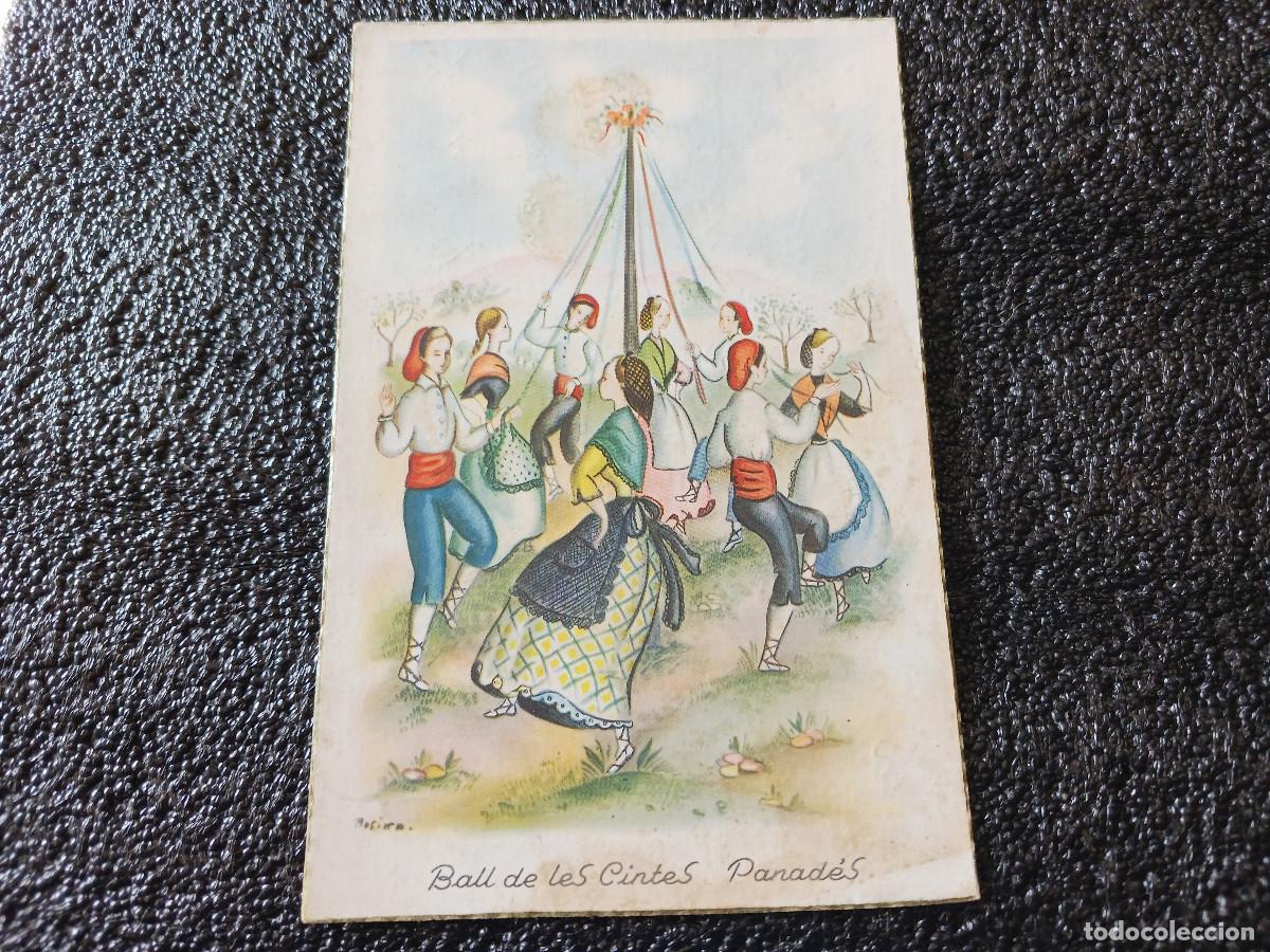 Postais: BALL DE LES CINTES - PANADES, il. rosina, ed. ram, circulada