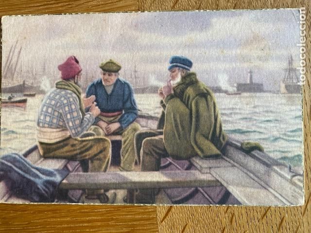 Postais: Marineros. N&ordm; 64. D. Baixeras. Ed. Barral. Escrita en dorso. 1949