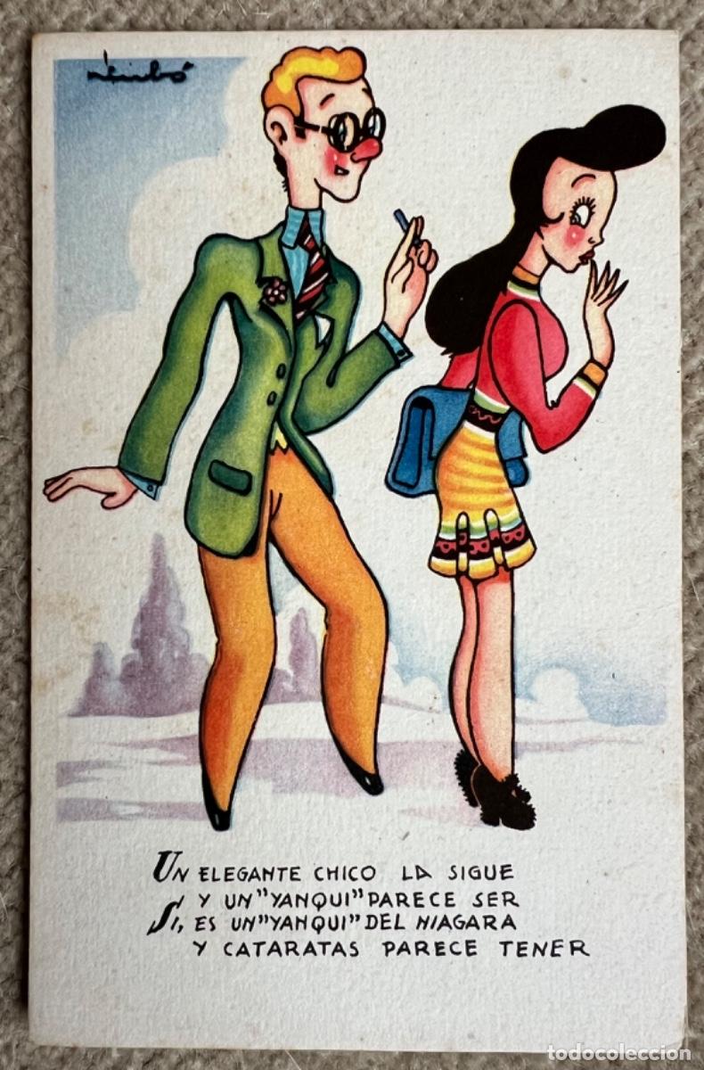 Postais: Antigua tarjeta postal humor&iacute;stica