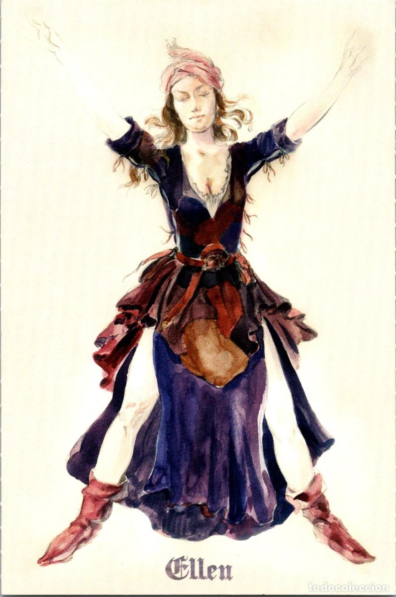 Postais: The Pillards of the Earth Concept Art - Ellen - Tandem Production - Postal - 150x100mm