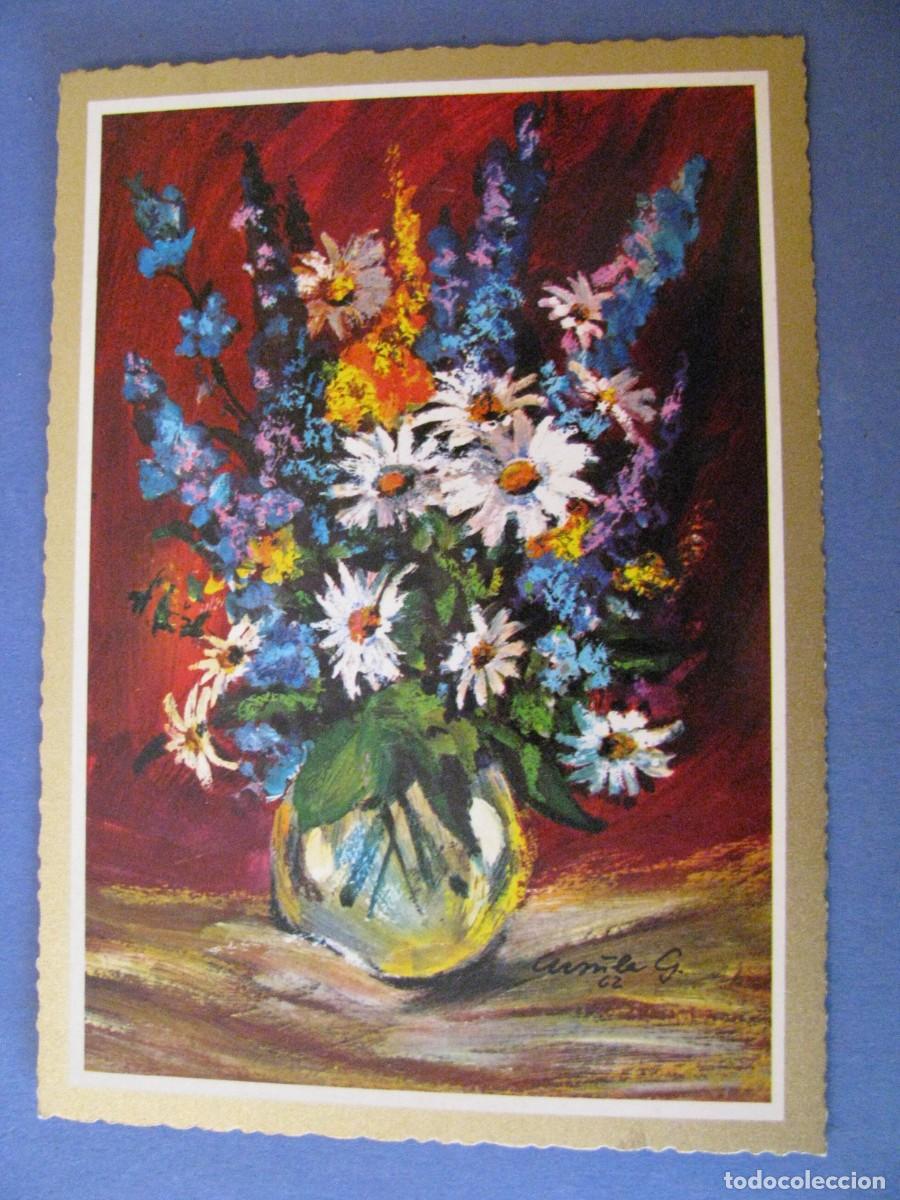 Postais: POSTAL, FLORES. ALEMANIA. ESCRITA 1975.