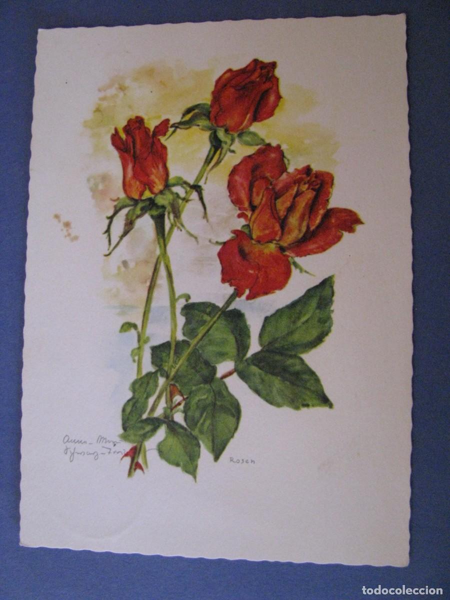 Postais: POSTAL, FLORES. ALEMANIA. ESCRITA 1972.