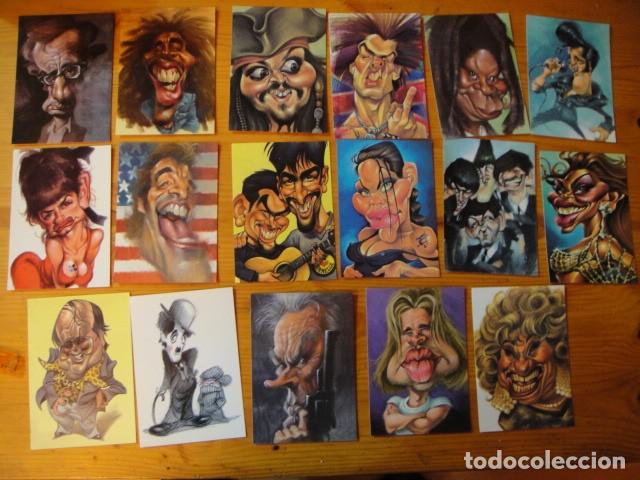 Postais: 17 postales de caricaturas - ilustradas por vizcarra - ediciones el jueves