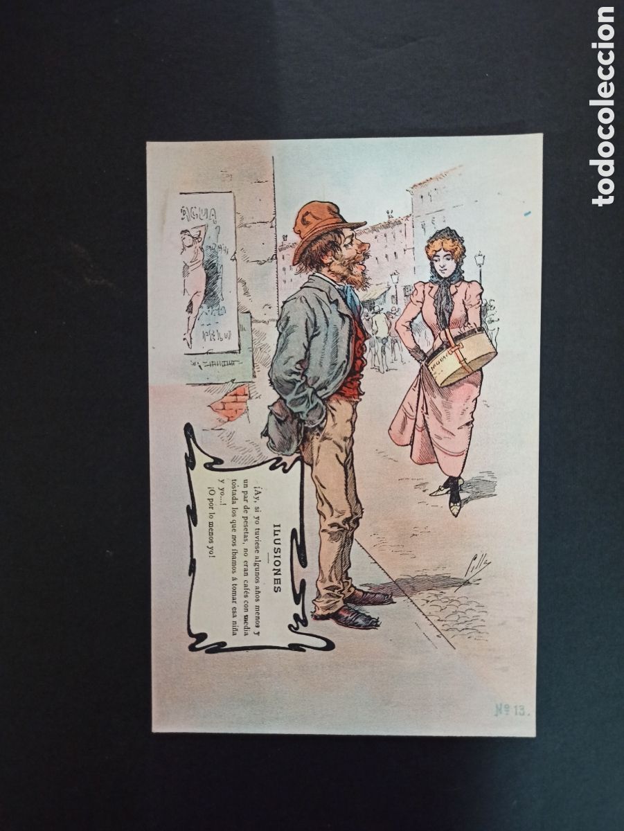 Cartoline: Postal antigua S. Calleja. Sin circular, sin dividir.