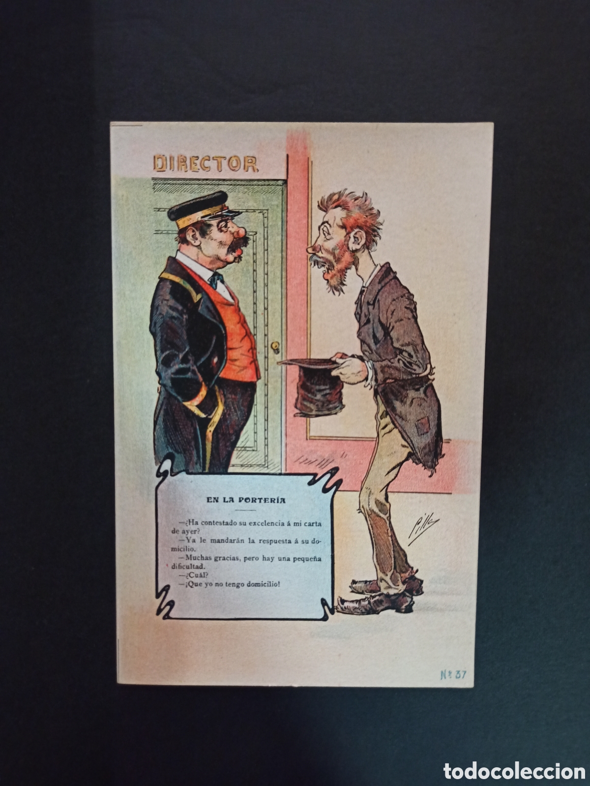 Cartoline: Postal antigua, S. Calleja. Sin circular, sin dividir.