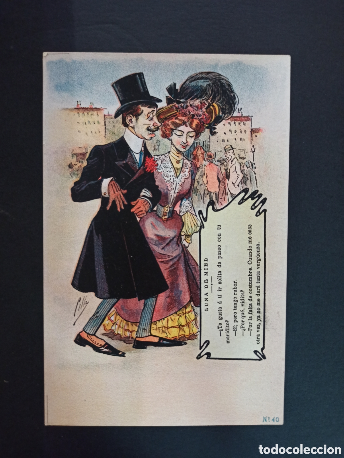 Cartoline: Postal antigua, S. Calleja. Sin circular, sin dividir.
