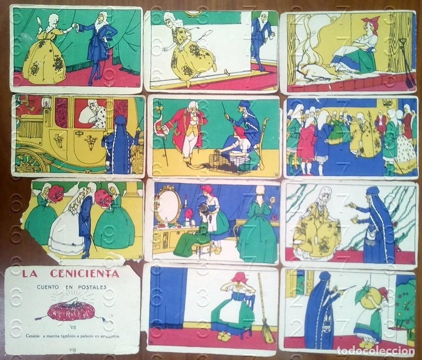 Cartoline: LA CENICIENTA CALLEJA CUENTOS EN POSTALES ART DEC&Oacute; ANTIGUAS GENUINAS TODO LO QUE VES CM0
