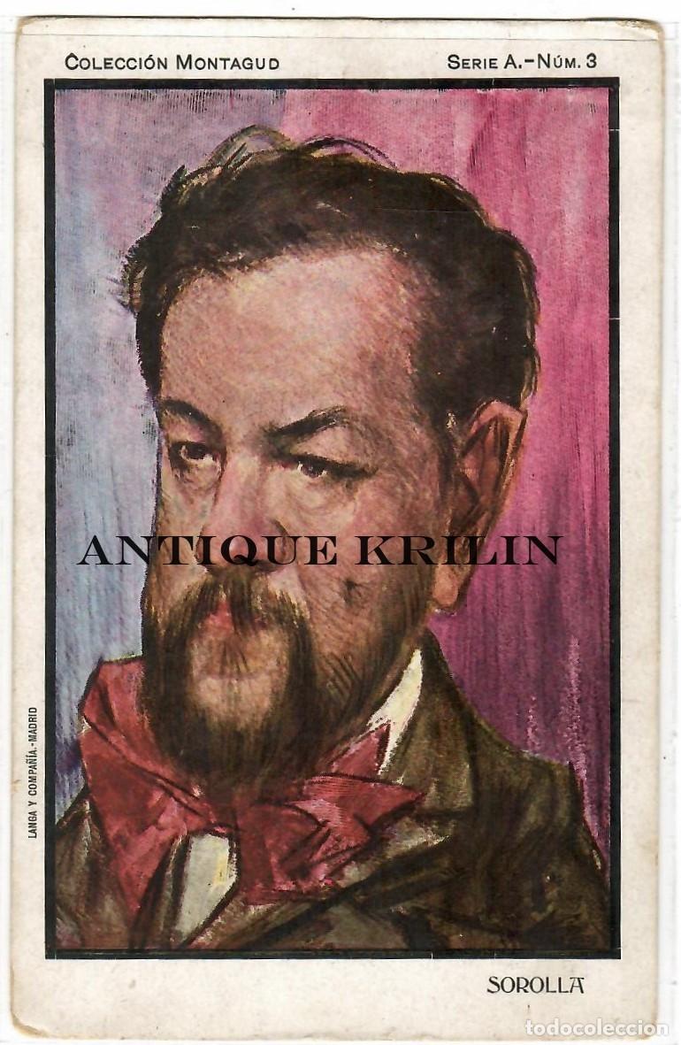 Cartoline: POSTAL COLECCION MONTAGUD / SERIE A N&ordm; 3 SOROLLA / SIN CIRCULAR