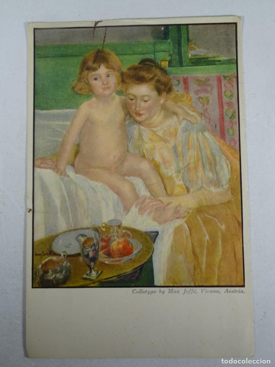 Cartoline: ANTIGUA POSTAL ILUSTRADA, NI&Ntilde;A , CUADRO, VER FOTOS