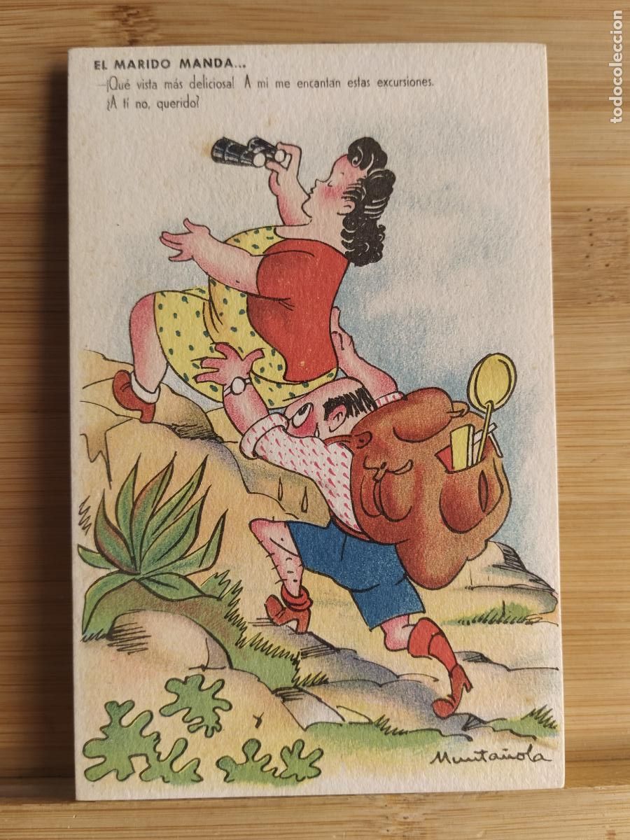 Cartes Postales: MUNTA&Ntilde;OLA - EL MARIDO MANDA - ESTAMPERIA RAM - POSTAL ANTIGUA -(108.548)