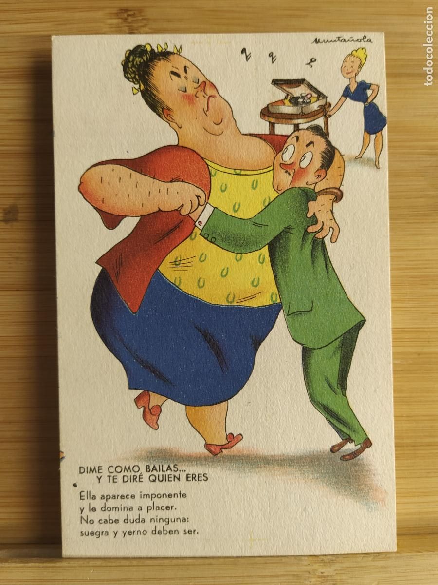 Cartes Postales: MUNTA&Ntilde;OLA - DIME COMO BAILAS ... Y TE DIRE QUIEN ERES - ESTAMPERIA RAM - POSTAL ANTIGUA -(108.548)