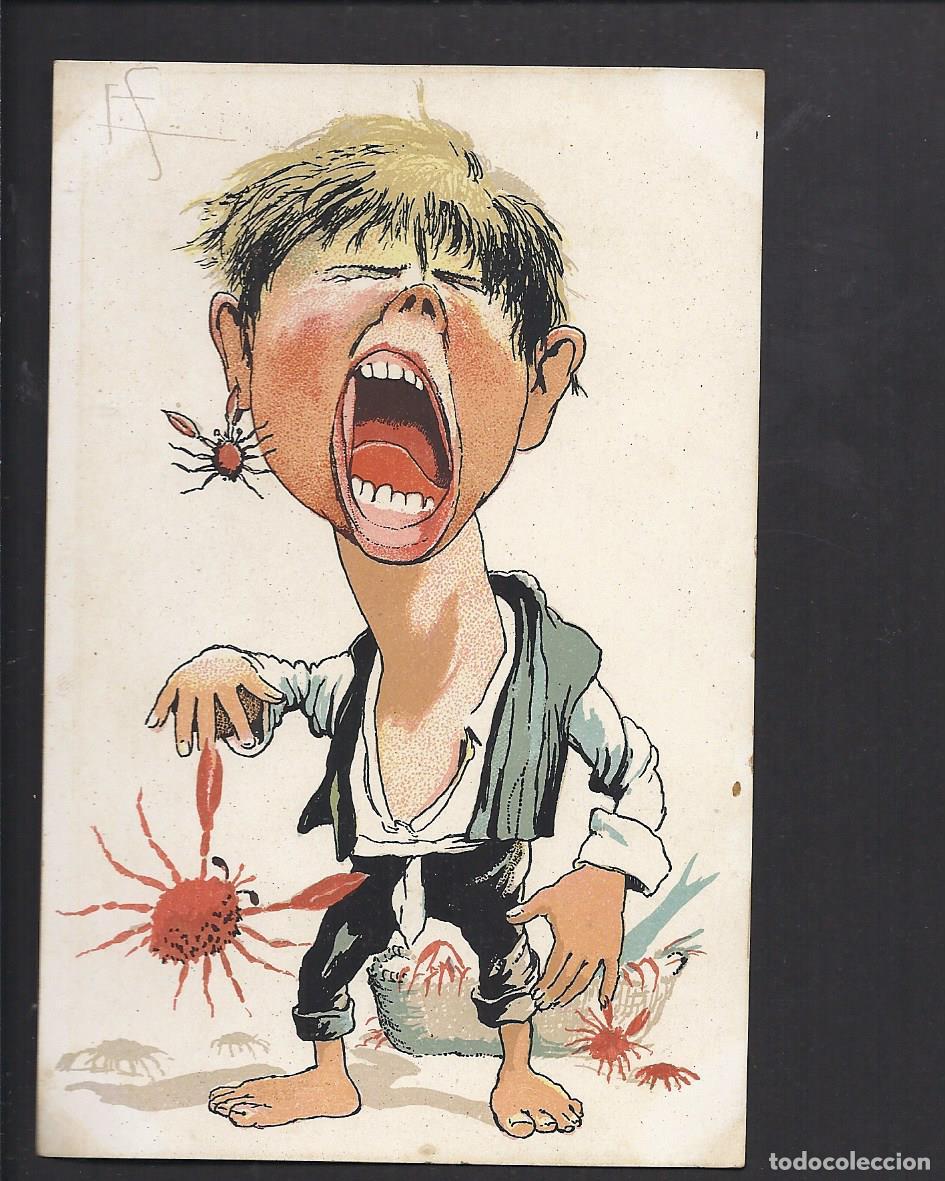 Postkarten: Antigua postal . Dibujo y Caricaturas.