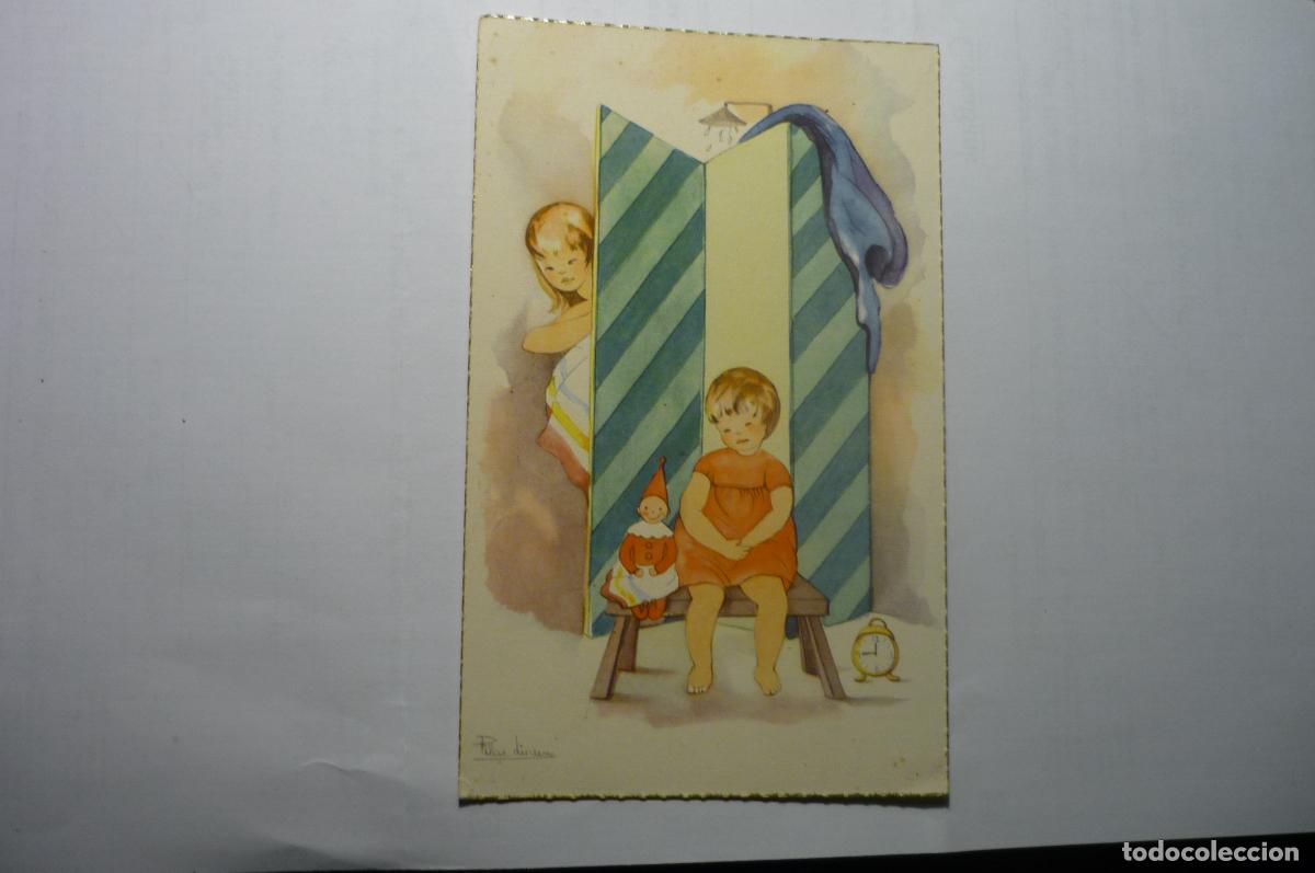Postkarten: POSTAL NI&Ntilde;AS -DIBUJO PILAR LINARES EDIC.DURERO