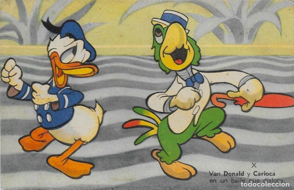 Cartoline: 6010X -ANTIGUA POSTAL WALT DISNEY - VAN DONALD Y CARIOCA EDITORIAL ALAS - DATA 1946