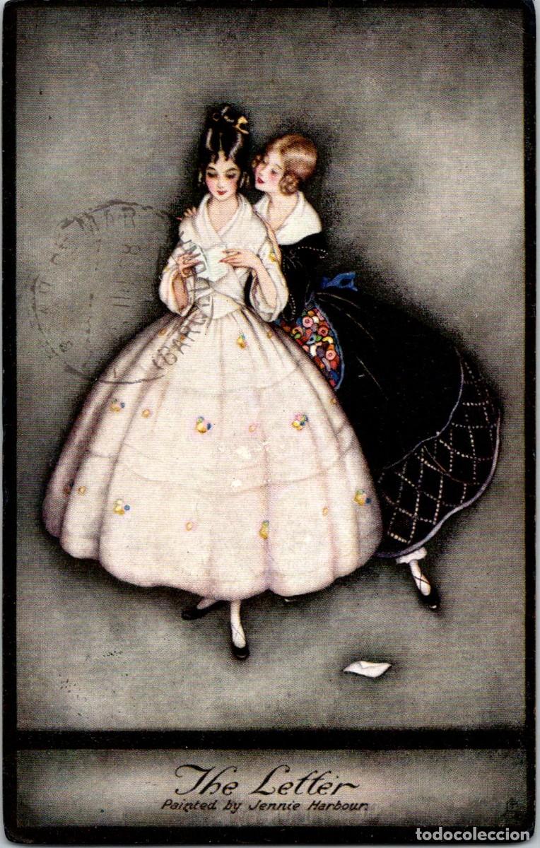 Cartes Postales: The Letter - J. Harbour - Oilette de Luxe n&ordm; 3801 - Early Victorian - 140x89mm - a Vilasar de Mar