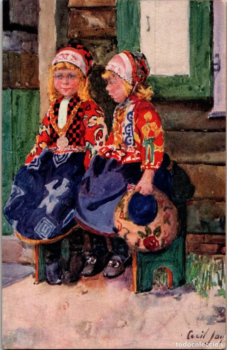 Cartes Postales: Oilette Connoisseur - Cecil Jay - Picturesque Holland - Little Hollanders -Serie I n&ordm; 2971- 138x88mm