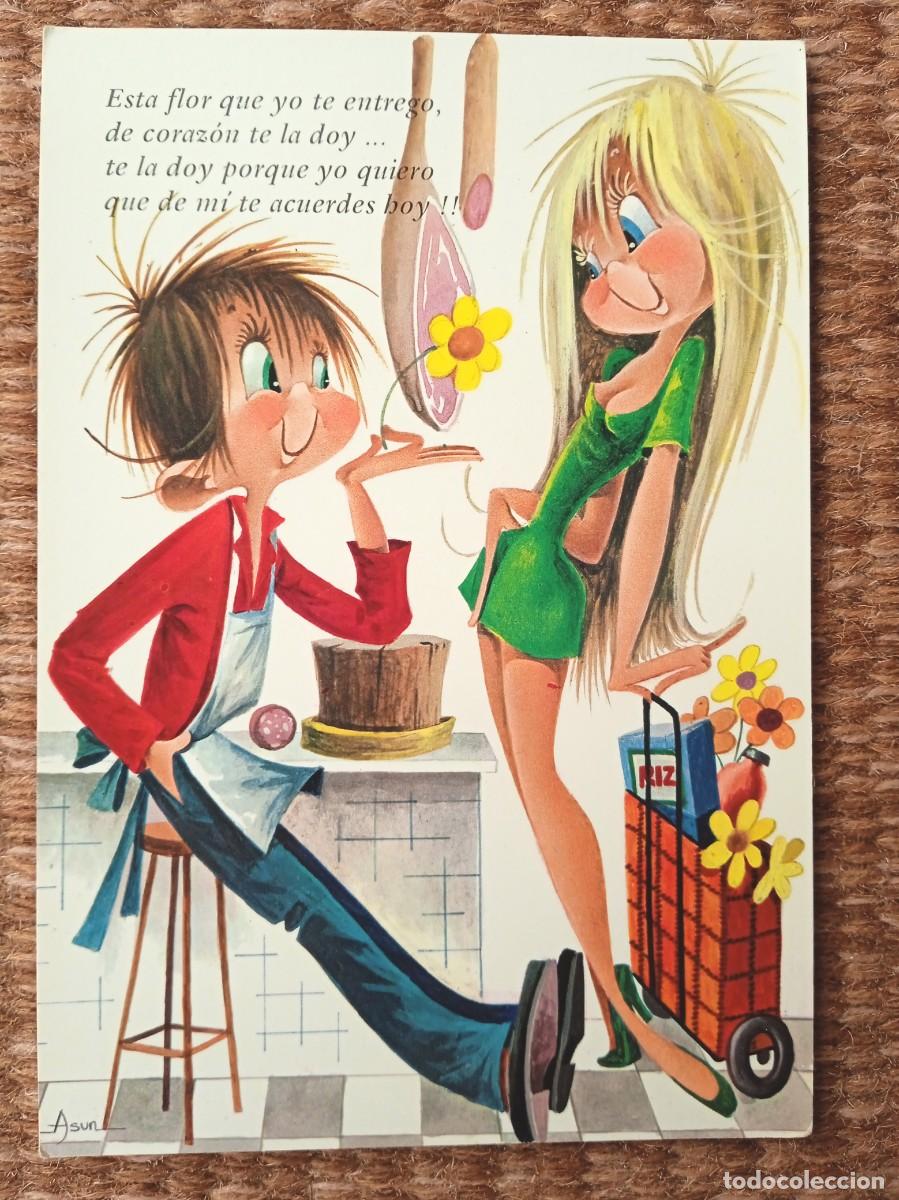 Cartes Postales: PAREJA DE ENAMORADOS - ILUSTRACION ASUN