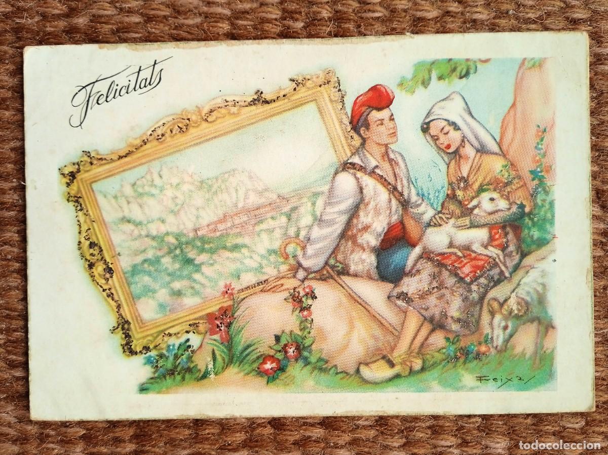 Cartes Postales: FELICIDADES - PASTORES - ILUSTRACION FREIXAS
