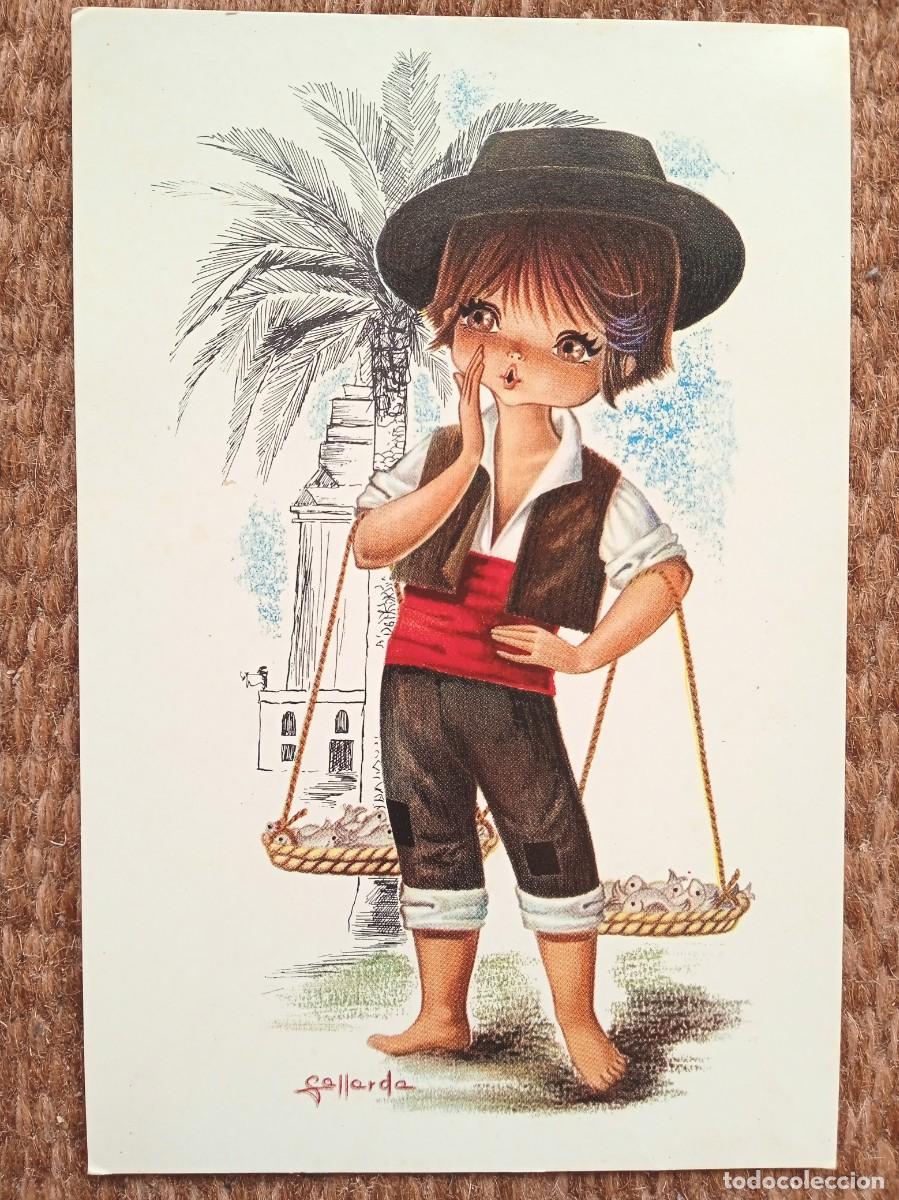 Cartoline: MALAGA - CENACHERO MALAGUE&Ntilde;O - ILUSTRACION GALLARDA