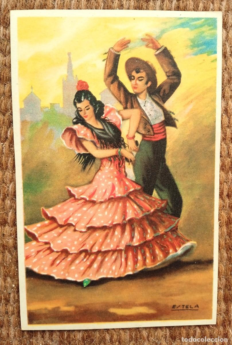 Cartoline: ANDALUCIA - BAILE FLAMENCO - ILUSTRACION ESTELA
