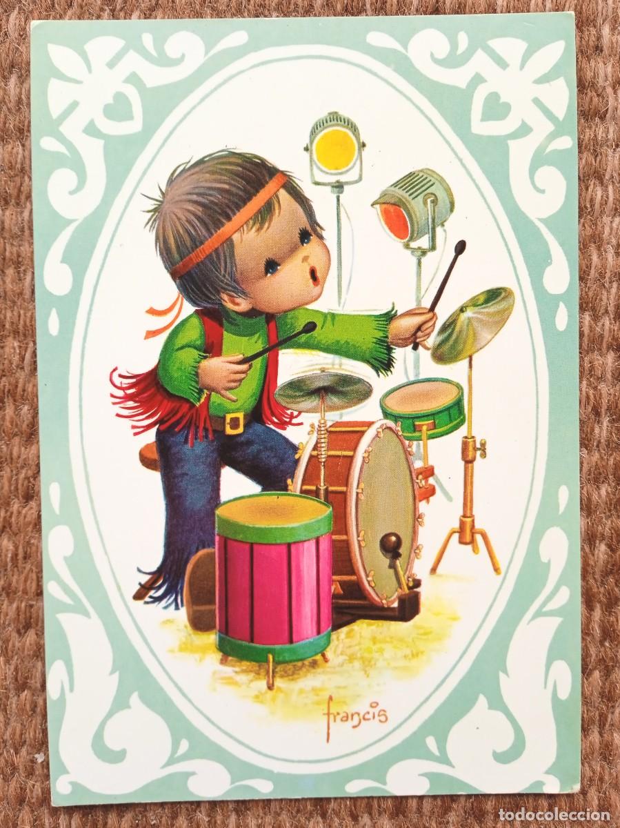 Postales: BATERIA Hippie, ​ hippy​​ o jipi​ - ILUSTRACION FRANCIS