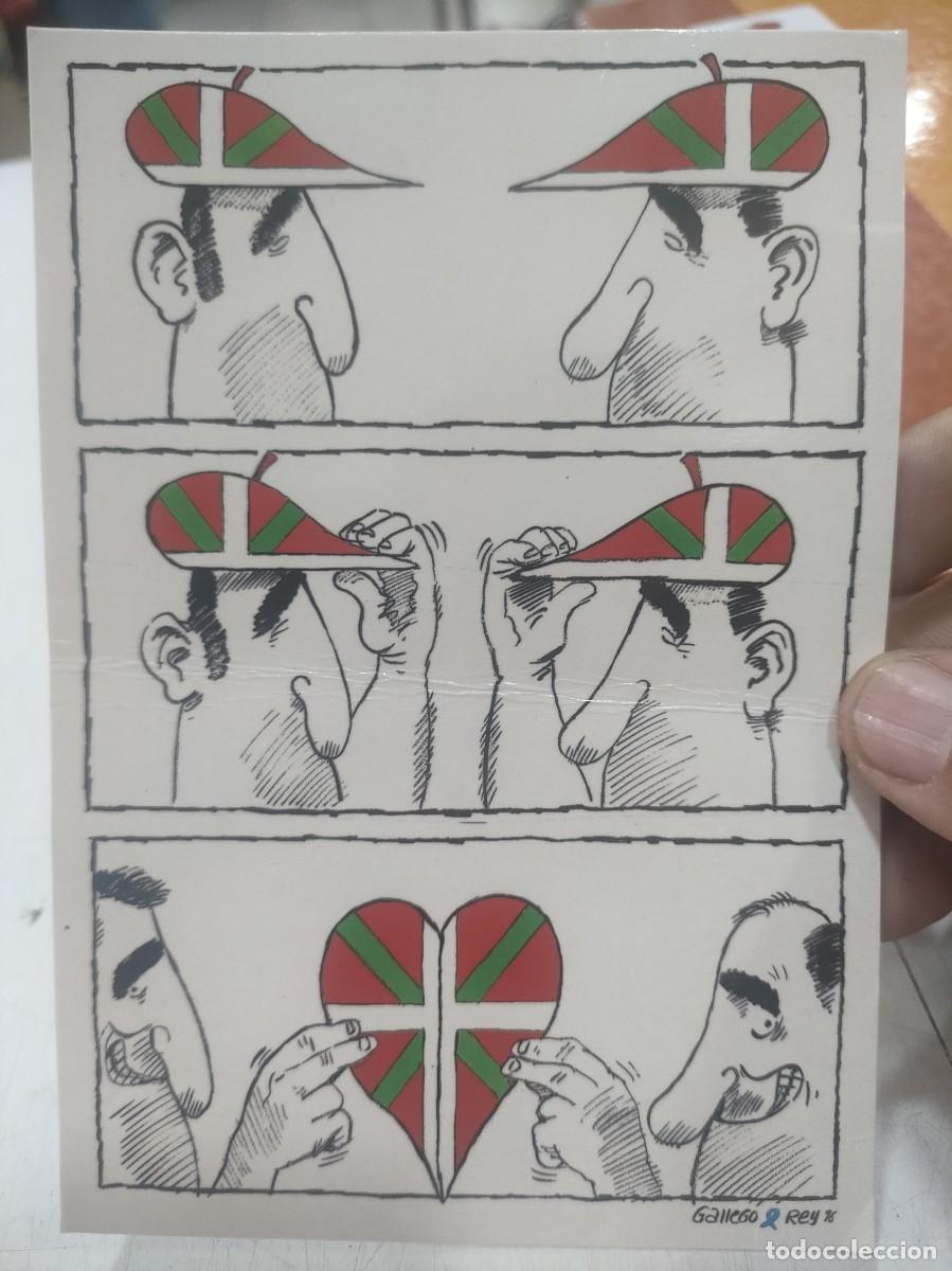 Postales: Postal GALLEGO Y REY Pa&iacute;s Vasco ven y cu&eacute;ntalo 1999 Escrita y arrugada por el medio