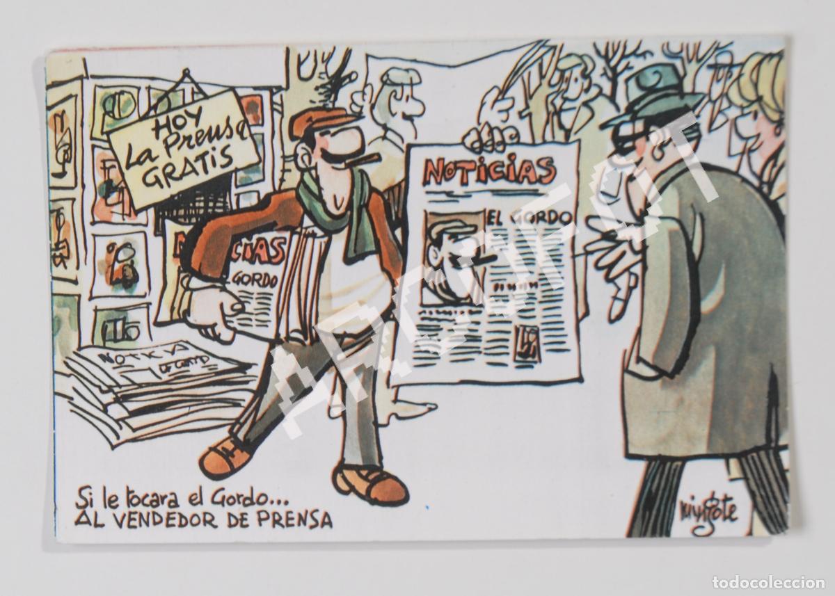 Postais: Tarjeta Postal MINGOTE - SI LE TOCARA EL GORDO... AL VENDEDOR DE PRESNSA - 1969