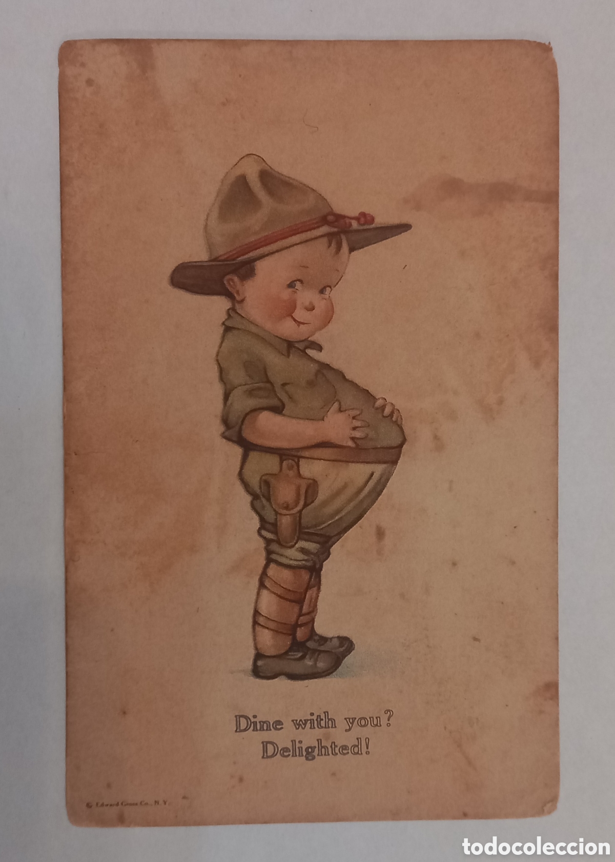 Cartoline: Antigua postal comic de Edward Cross Co. N.Y.