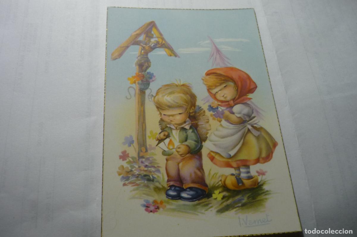 Postkarten: postal ni&ntilde;os - dibujo vernet c y z 547-8