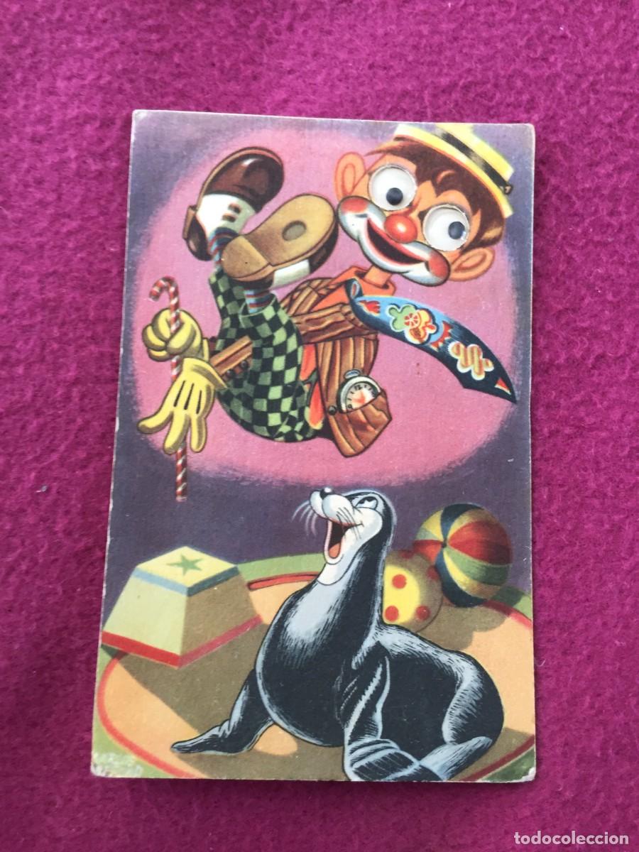 Cartes Postales: BONITA POSTAL DE PAYASO DE CIRCO CON MOVIMIENTO DE LOS OJOS - CIMER