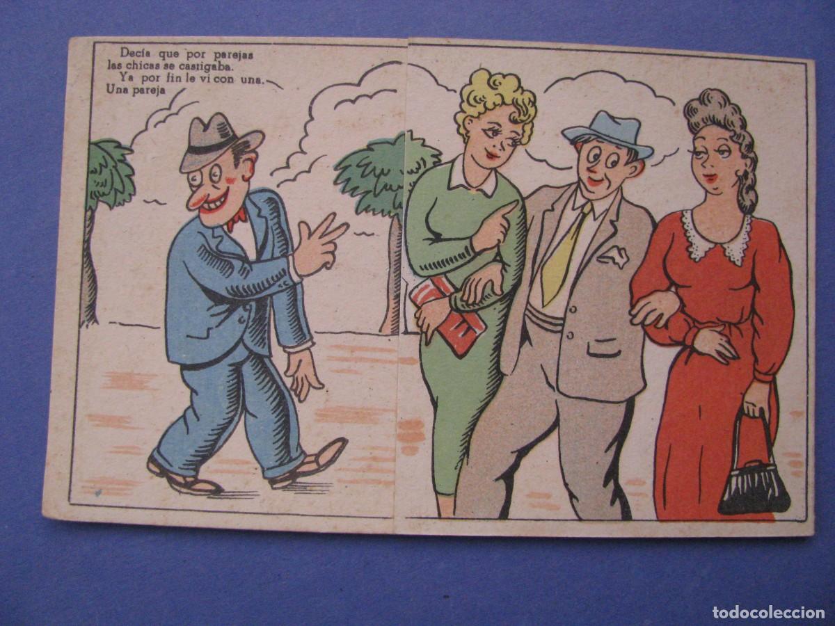 Cartes Postales: POSTAL DE ED. KAF N&ordm; 39. CARICATURA DESPLEGABLE. ESCRITA.