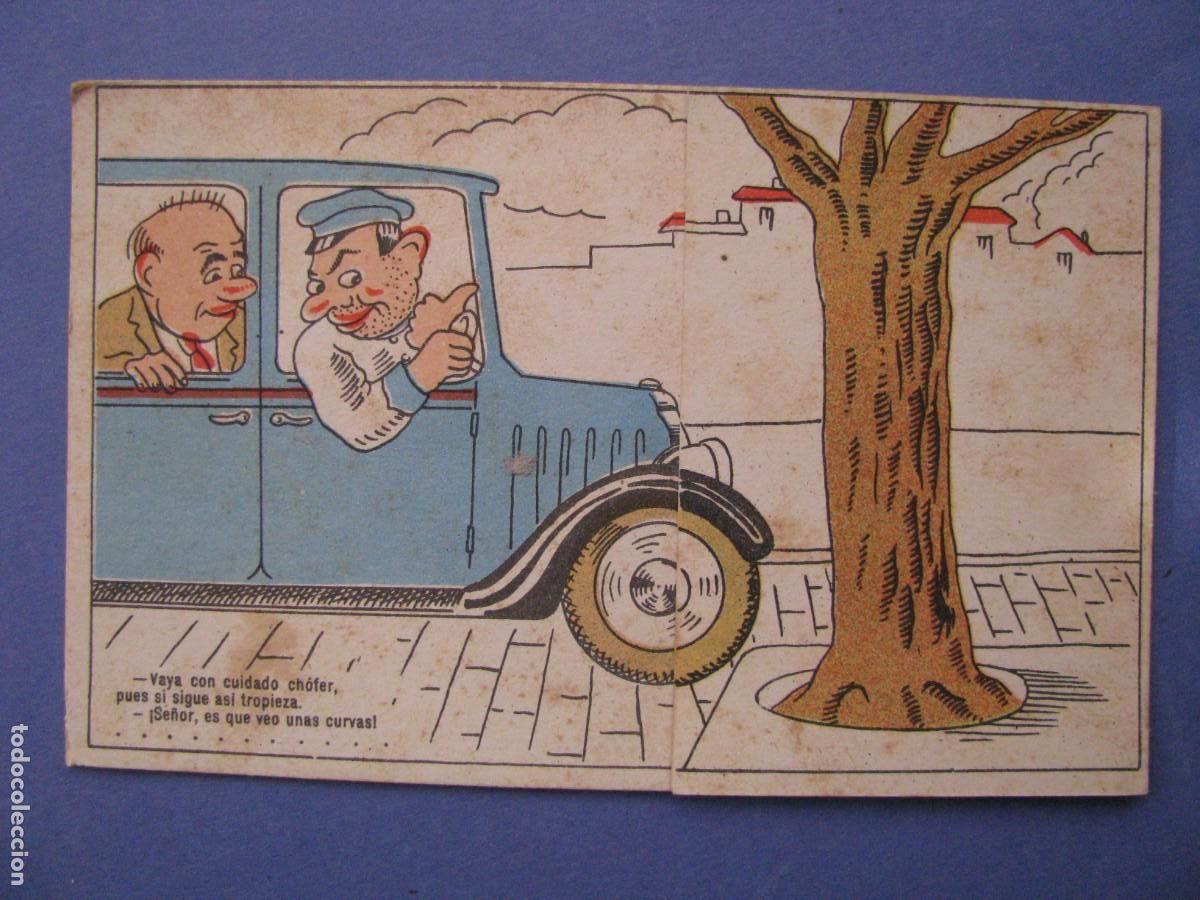 Cartes Postales: POSTAL DE ED. KAF N&ordm; 42. CARICATURA DESPLEGABLE. ESCRITA.