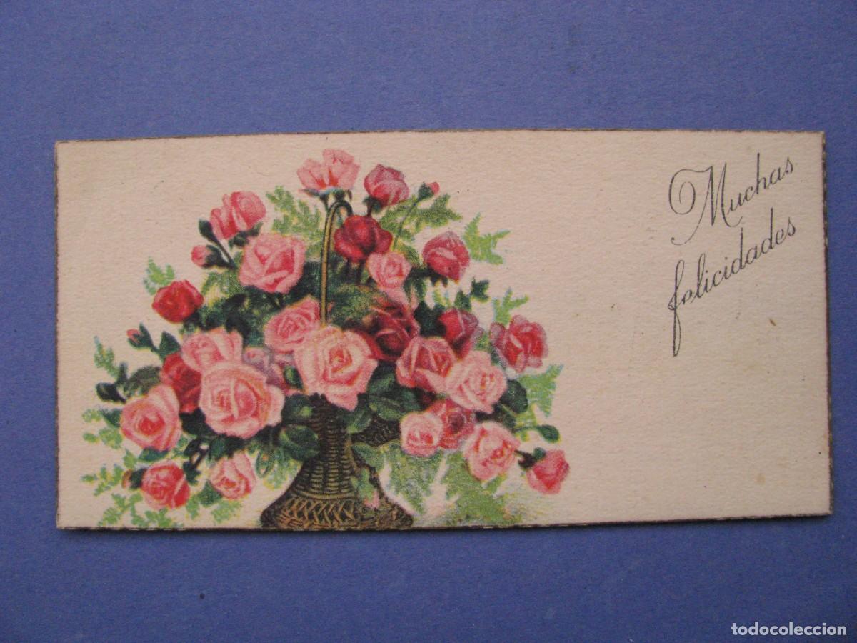 Cartes Postales: PEQUE&Ntilde;A TARJETA POSTAL, MUCHAS FELICIDADES. IKON SERIE 2027. ESCRITA 11X5,5 CM.