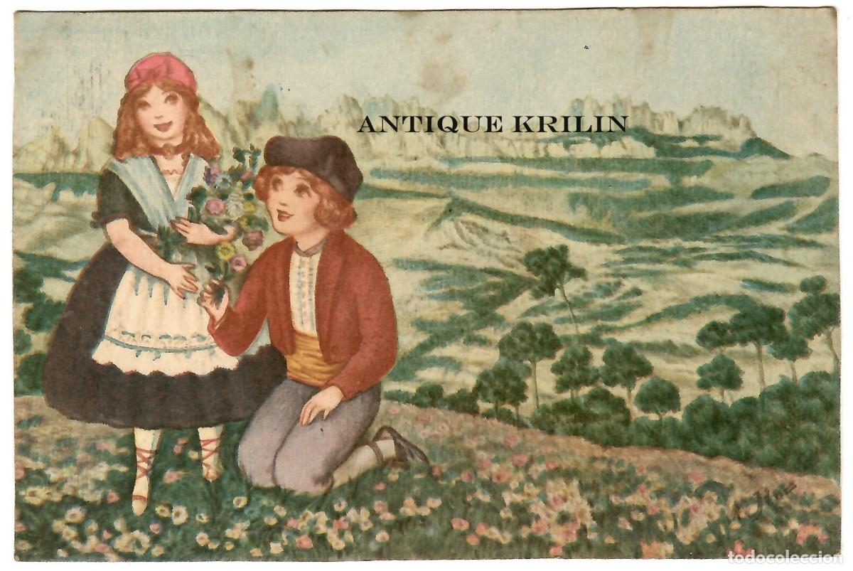 Cartes Postales: POSTAL ILUSTRADA A.J.LOU / MONTSERRAT/ SIN CIRCULAR