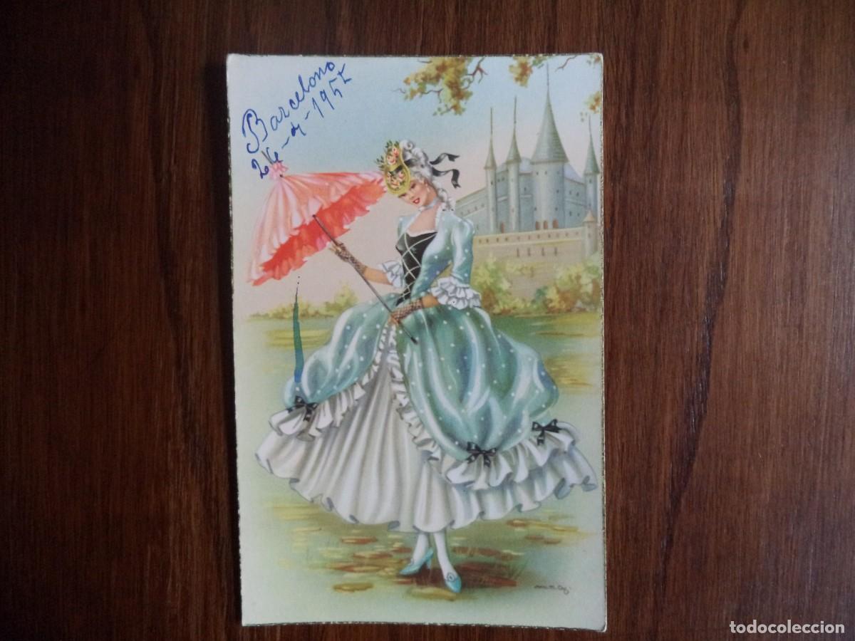 Postais: Postal dibujada, Srta. epoca.