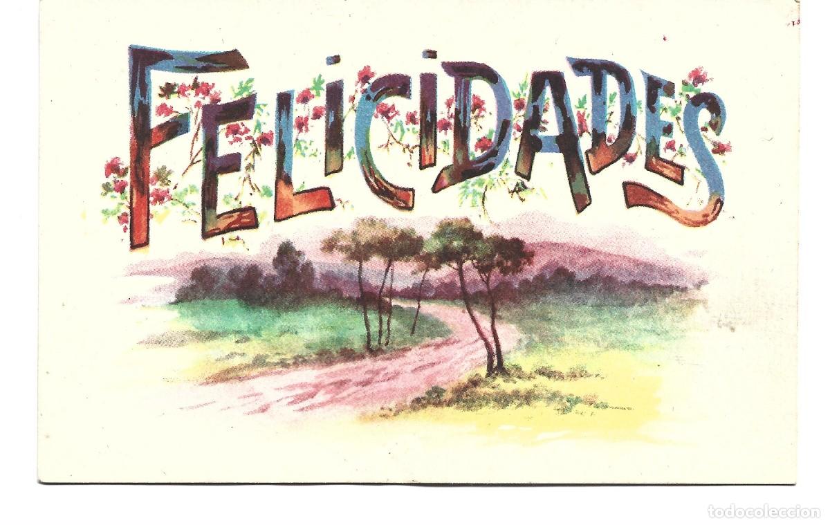 Postais: POSTAL FELICIDADES ESCRITA