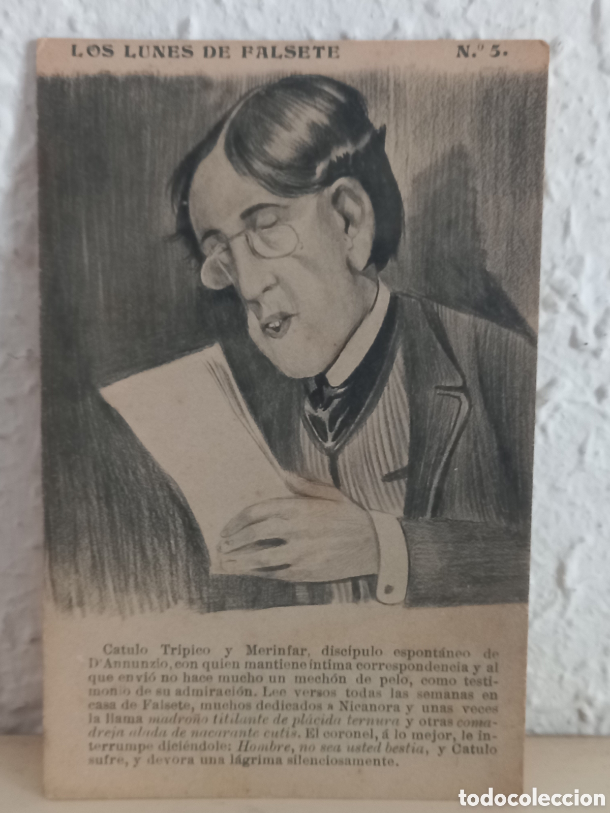 Postais: Postal LOS LUNES DE FALSETE. 5. Ilustrada Karikato
