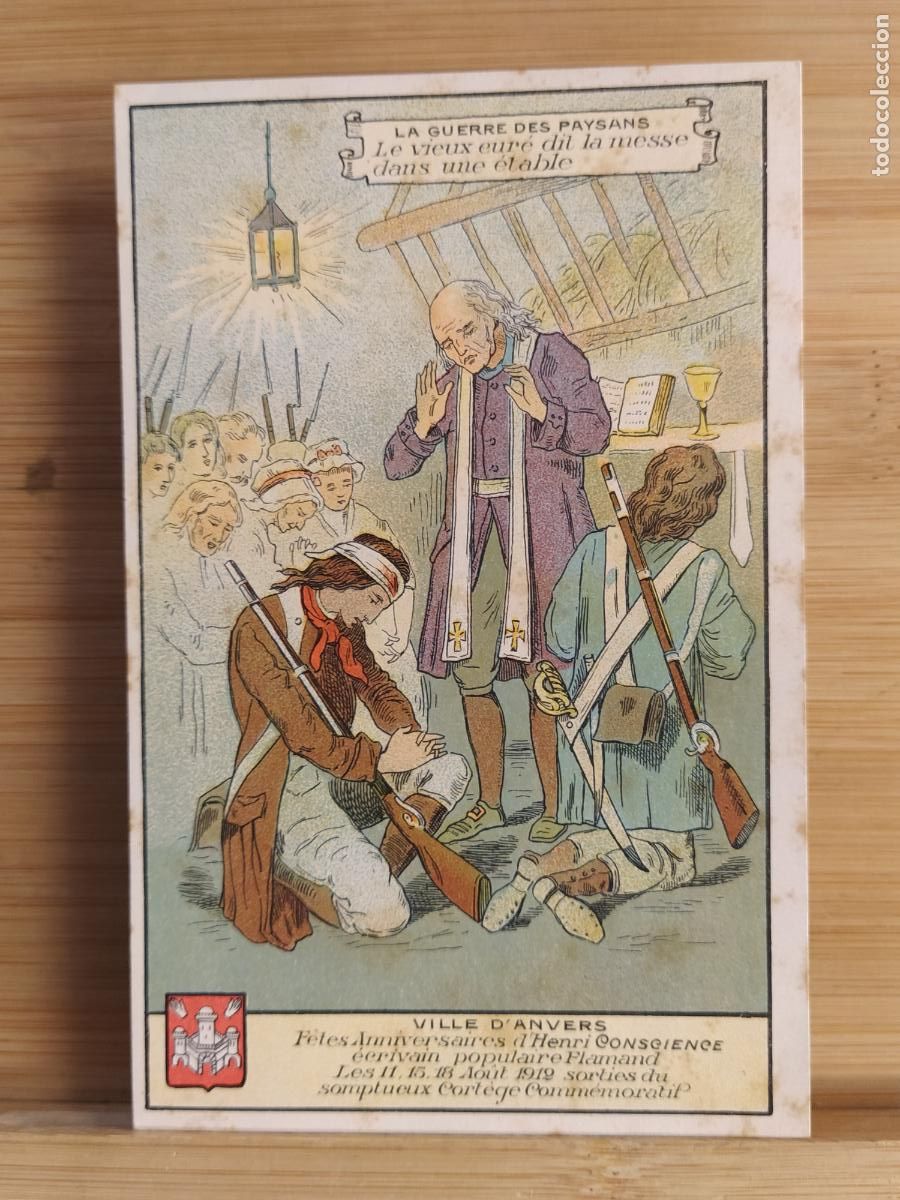 Postcards: LA GUERRE DES PAYSANS - VILLE D'ANVERS -POSTAL ANTIGUA-(109.308)