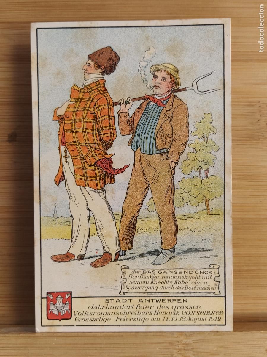 Postcards: STADT ANTWERPEN - DER BAS GANSENDONCK -POSTAL ANTIGUA-(109.309)