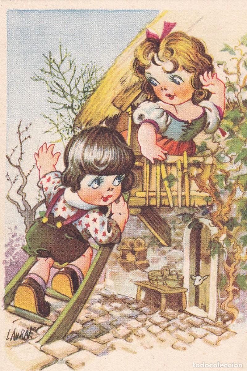 Cartes Postales: Postal ilustrada. Serie 23. JBR B. Tem&aacute;tica infantil.