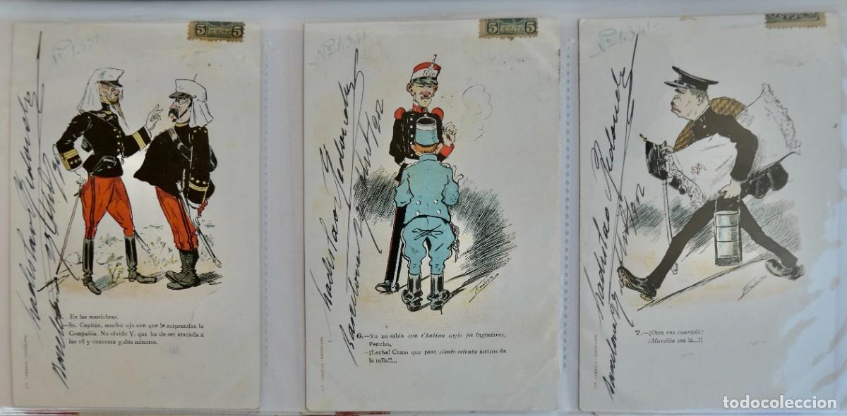 Cartoline: 3 INTERESANTES POSTALES HUMORISTICAS - CIRCULADAS 1902