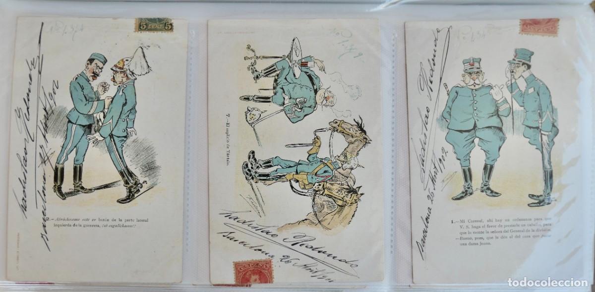 Cartoline: 3 INTERESANTES POSTALES HUMORISTICAS - CIRCULADAS 1902