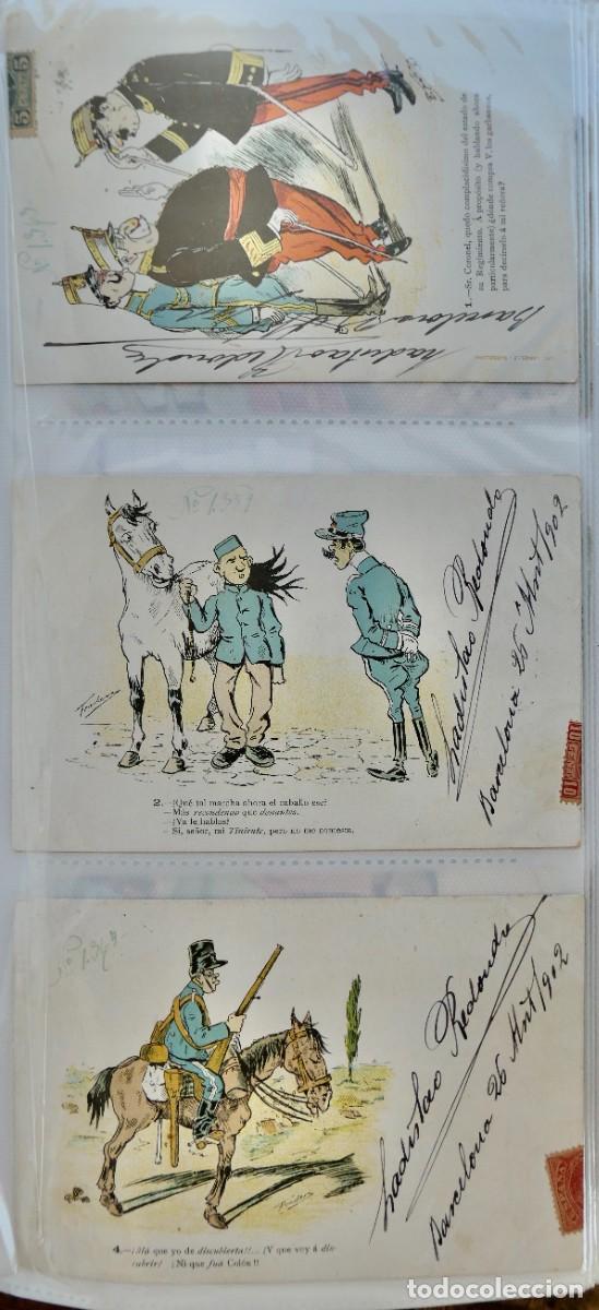 Cartoline: 3 INTERESANTES POSTALES HUMORISTICAS - CIRCULADAS 1902